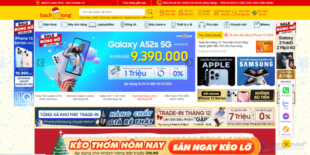 Top 10 website Magento tại Việt Nam - Bạch Long