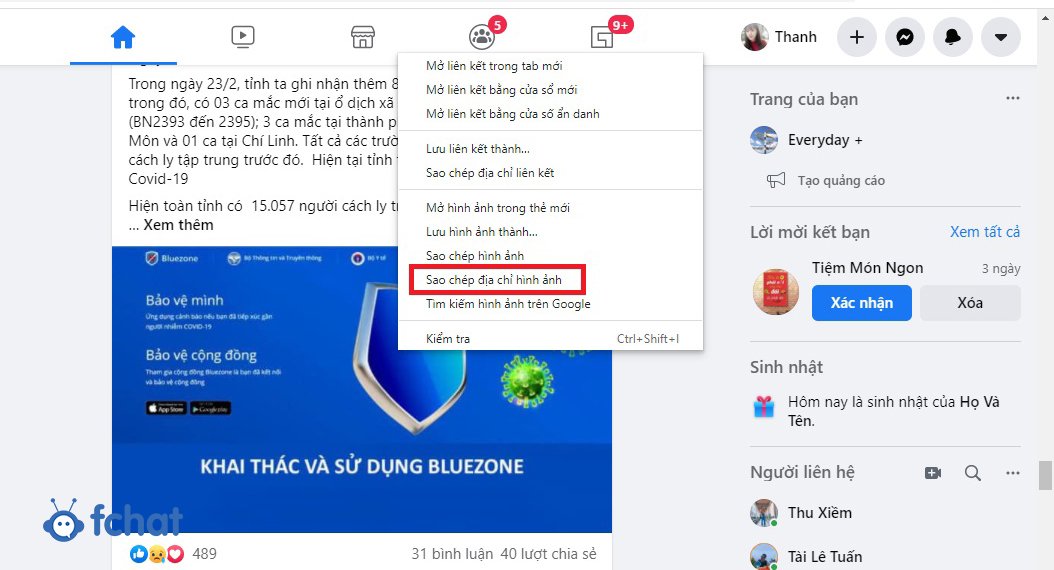 cach lay link bai viet facebook