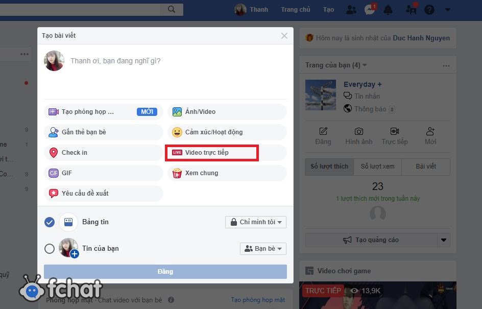 cach live stream ban hang tren facebook