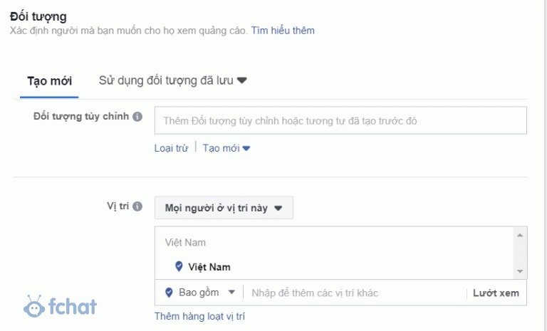 cach target doi tuong facebook ads