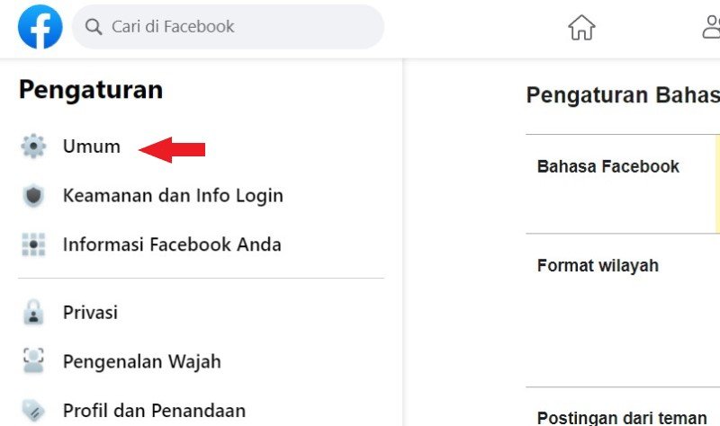Chin Umum để vào cài đặt chung