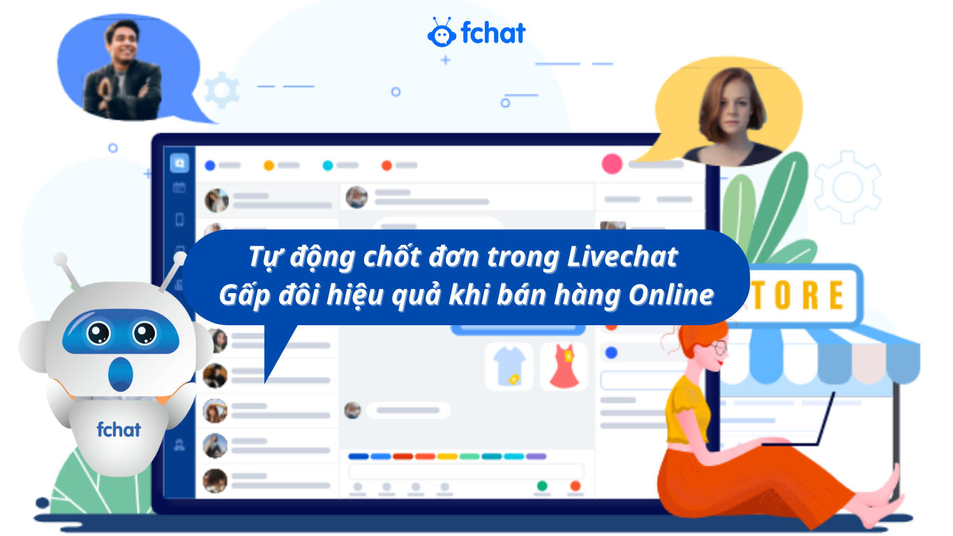 chốt đơn trong livechat