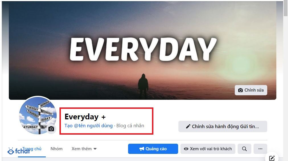 đổi tên fanpage facebook