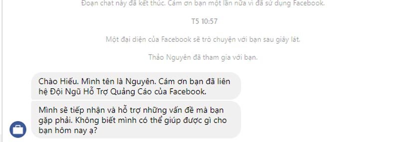 tài khoản quảng cáo bị vô hiệu hoá