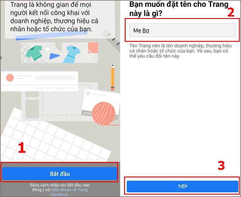 Đặt tên cho Trang theo mục đích sử dụng