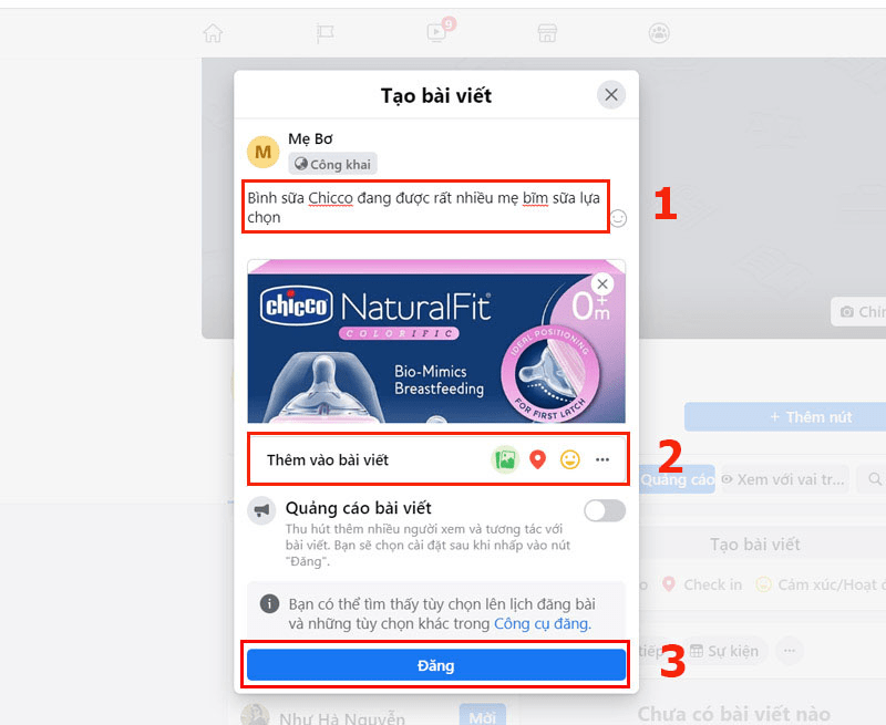Tạo bài viết và Đăng