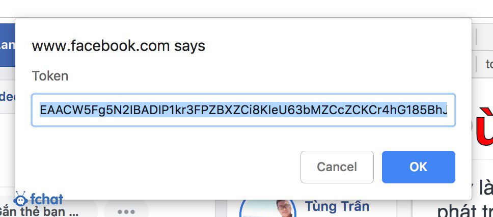 cách lấy token facebook