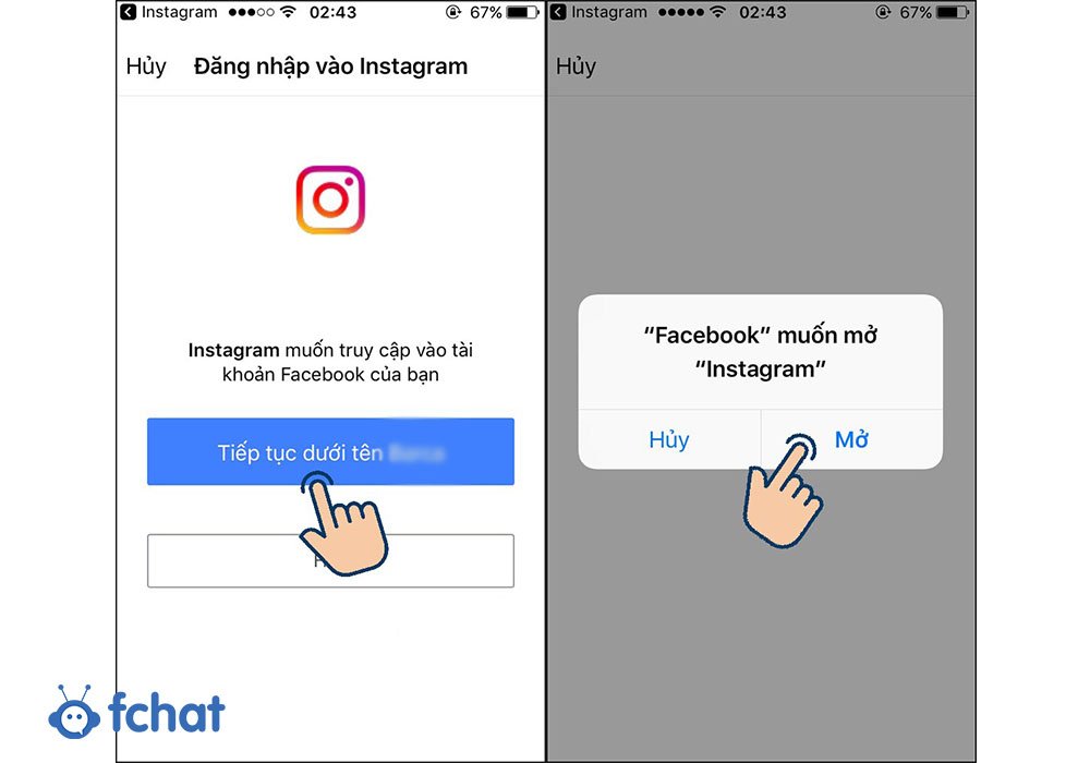 lien ket instagram voi facebook