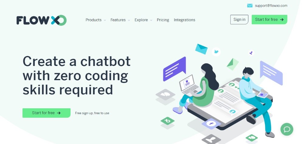 Phần mềm chatbot FlowXO