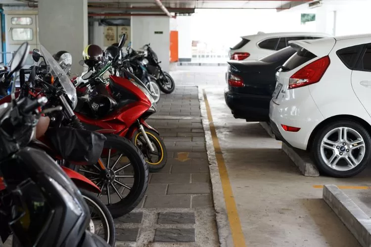 High traffic to parking lots